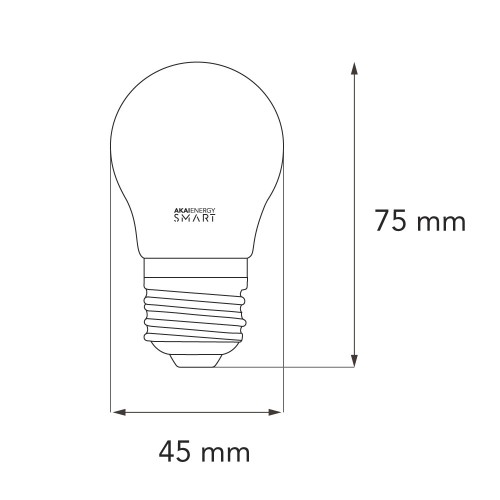 Lámpara Gota Smart 6W Luz RGB E27 AKAI