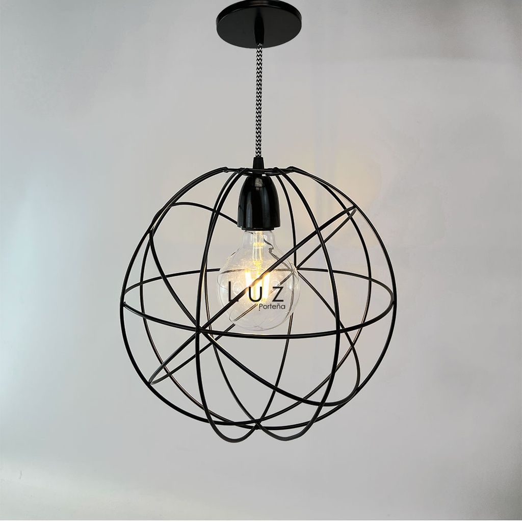 LAMPARA COLGANTE ÁTOMO NEGRO