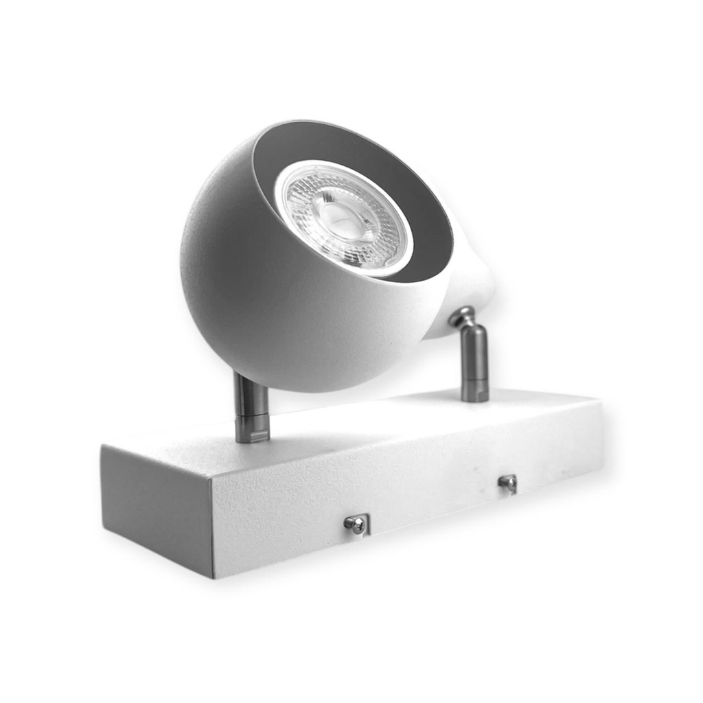 LÁMPARA APLIQUE 2 LUCES LED GU10