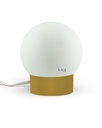 Lámparas Globo Vidrio 12Ø Mod: 8x12 Base Metal Color
