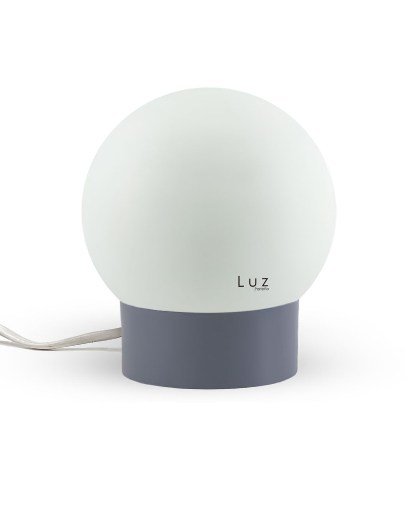 Lámparas Globo Vidrio 12Ø Mod: 8x12 Base Metal Color