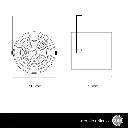 TACHO CABEZAL DE APLICAR TECHO PARED O RIEL CILINDRICO 11,5X7,5cm 1MOV 1L AR-111 NEGRO TEX