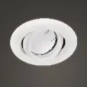 Spot Embutir Movil Orientable Ext.11cm Con Zocalo Gu10 (Sin Dicro) Blanco Texturado