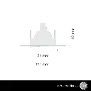 Spot Embutir Movil Orientable Ext.11cm Con Zocalo Gu10 (Sin Dicro) Blanco Texturado