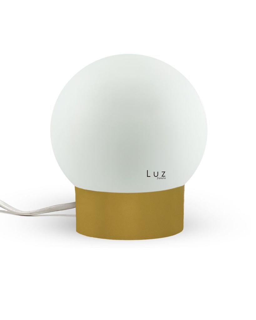Lámparas Globo Vidrio 12Ø Mod: 8x12 Base Metal Color