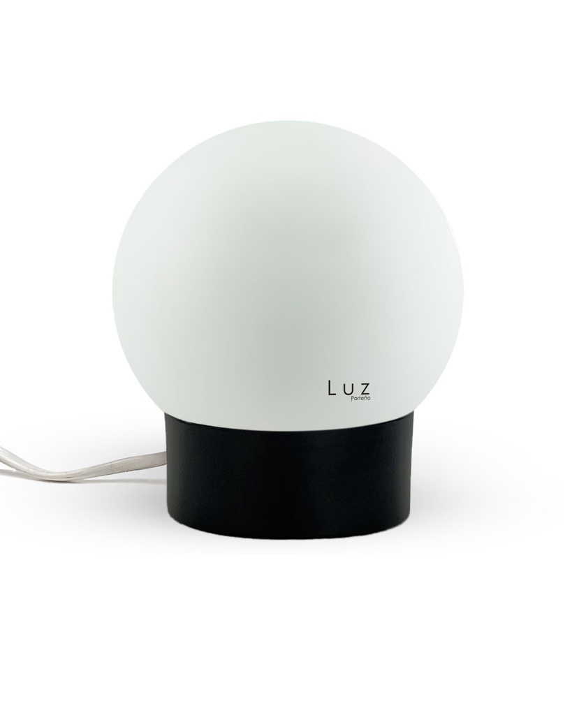 Lámparas Globo Vidrio 12Ø Mod: 8x12 Base Metal Color