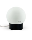 Lámparas Globo Vidrio 12Ø Mod: 8x12 Base Metal Color