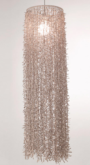 [300-6095] Lámpara Colgante Nat Largo 17D Marron Claro