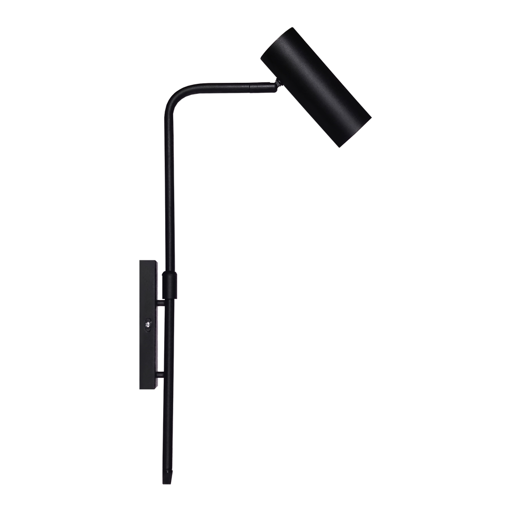 [691-AP10C-NE] Lámpara Aplique de Pared Brazo Movil Spot Dicro Negro