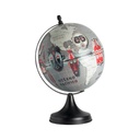 Globo Terráqueo Étnico Decorativo Base Metal 25cm