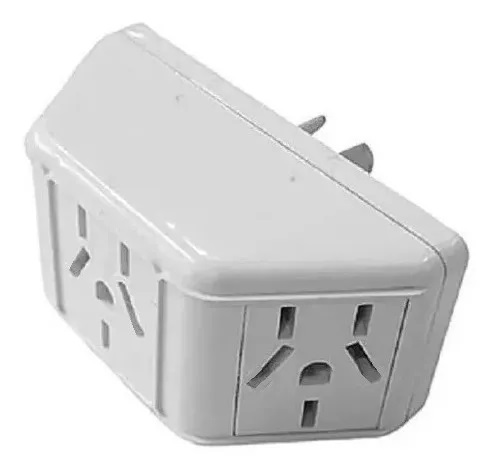 [666-666-3187] Ficha Triple Adaptador Pirámide 3 Patas