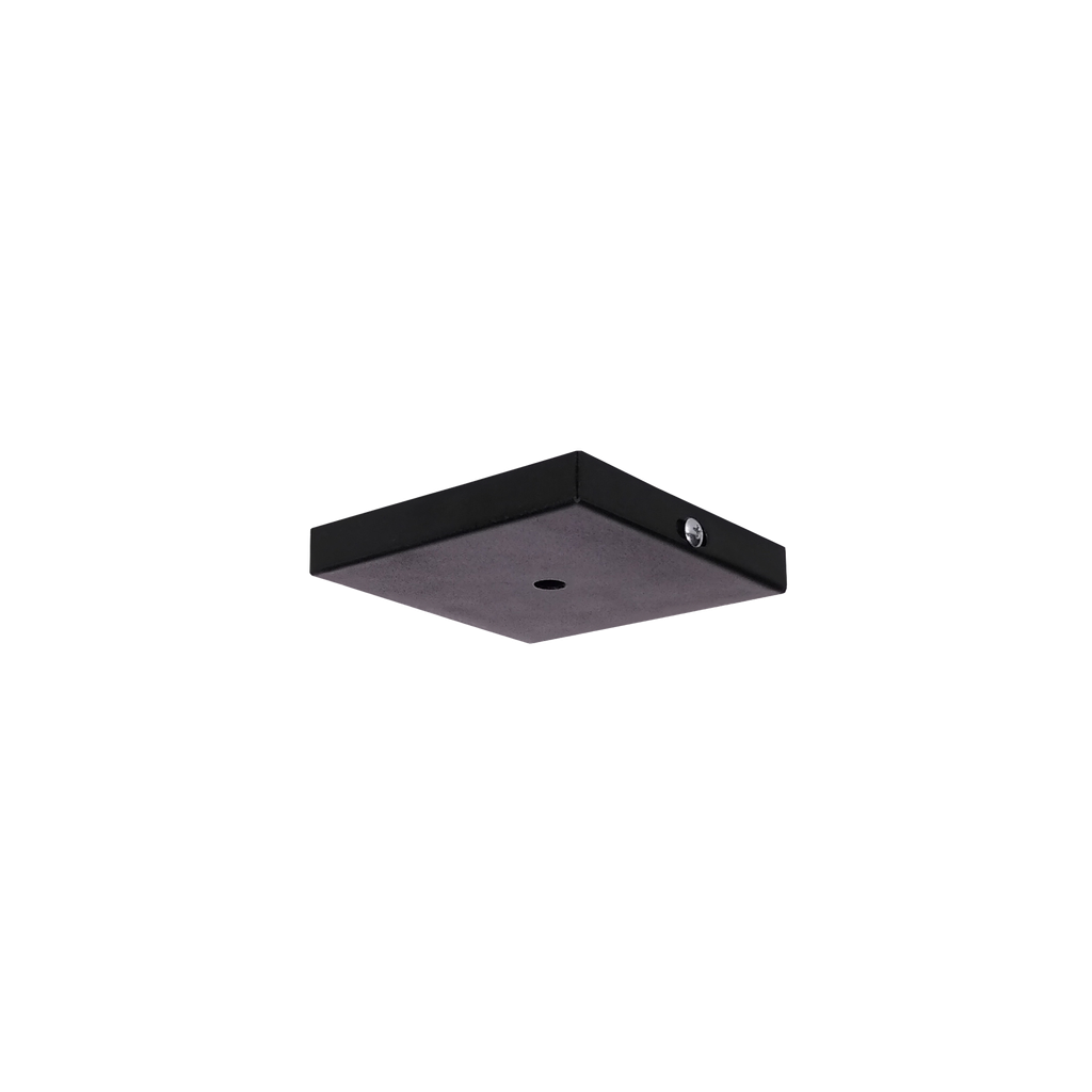 [691-231-NE] Base Cuadrada 11Cm (11X11 H2Cm) 1 Luz Para Cabezal O Spot Negro