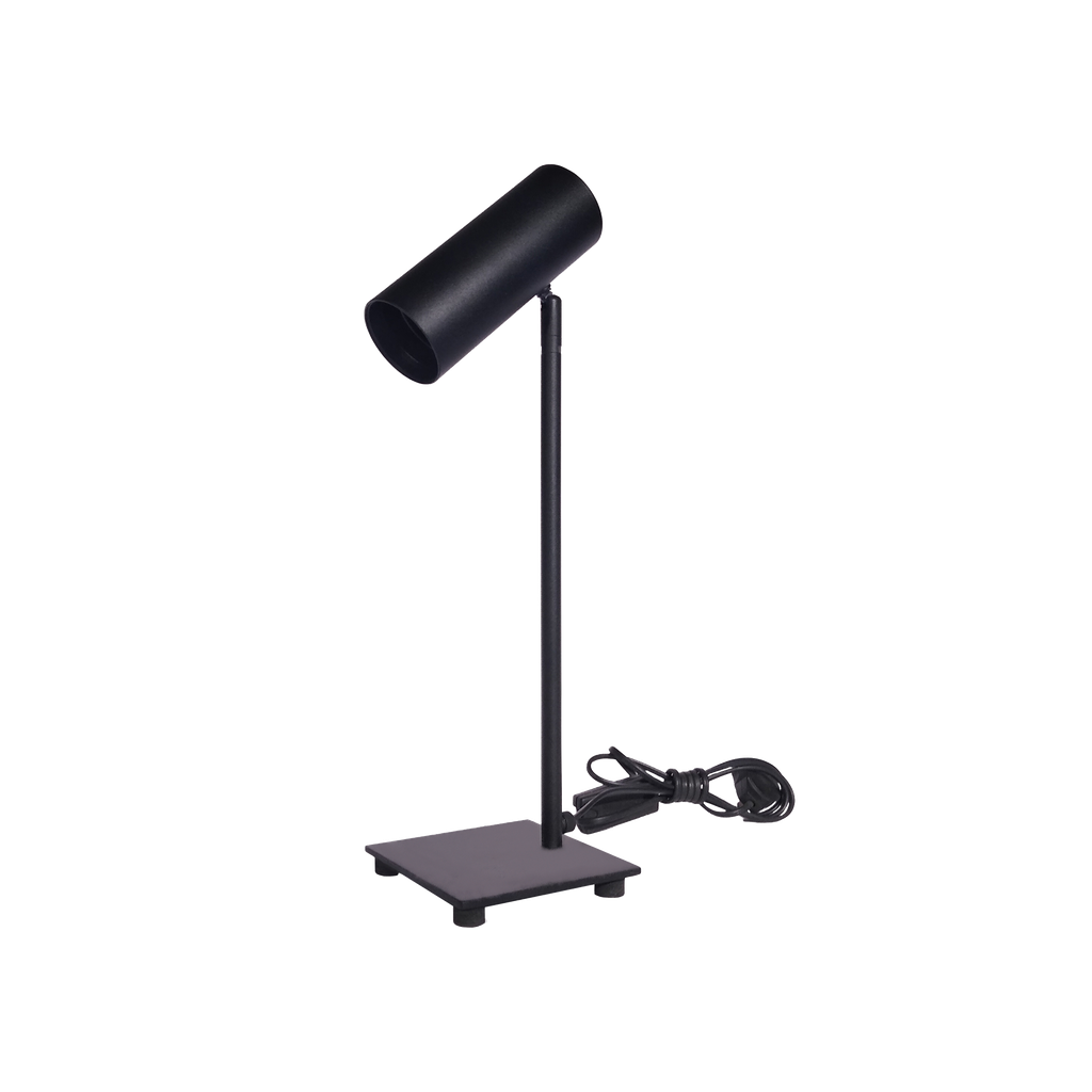 [691-LM-10-NE] Lámpara Mesa Cabezal Movil Spot Dicro Negro