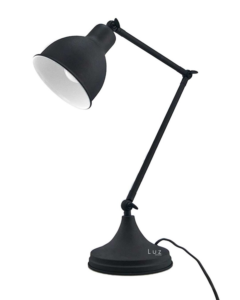 [LP-LM4070-NE] Lámpara de Mesa Felipe 3 Movimientos Negro