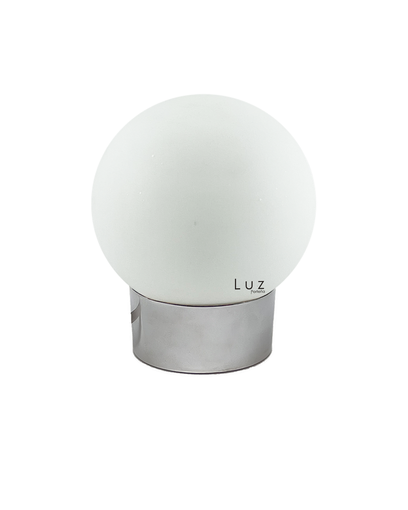 Lámpara Globo Porteño 10Ø Hierro Mod: 6X10 Base Colores Metal Mate