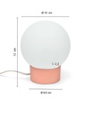 Lámpara Globo Porteño 10Ø Hierro Mod: 6X10 Base Colores Varios