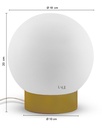 Lámpara Globo Porteño 18Ø Hierro Mod:10X18 Base Colores Varios