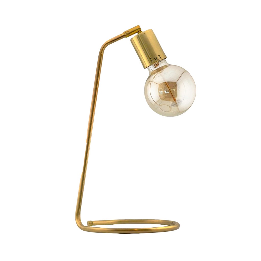 [LP-LMCOBH38CR-15] Lámpara de Mesa Cobra H38 Cm Cabezal Recto (Bronce Mate)