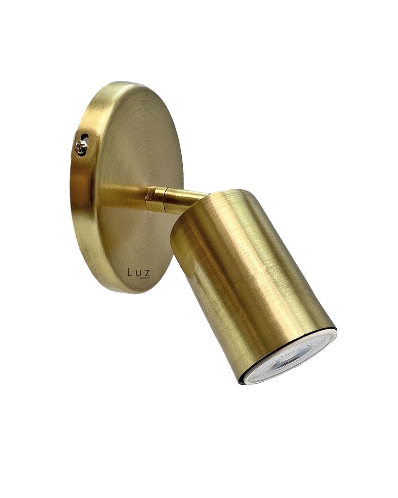 [LP-AP1-RE5X8-15] Lámpara Aplique Spot Movil 1 Luz Led Dicro (Bronce Mate)