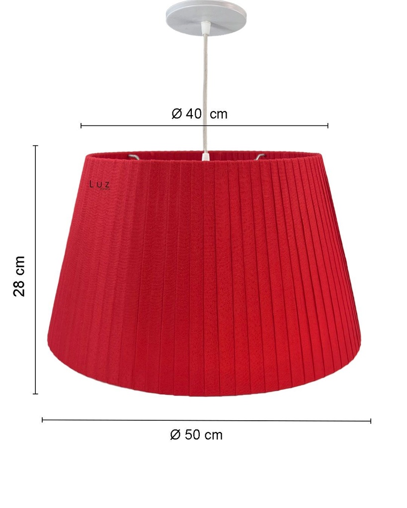 [LP-LC4A7G-2] Lámpara Colgante de Cinta Beige  Mod. A7G (Rojo)