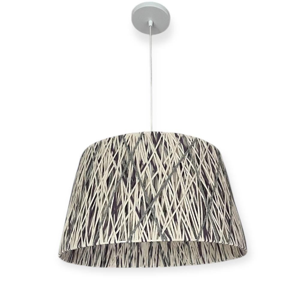 [LP-LC4050-CLGN] Lámpara Colgante Cordón 3 Colores A4050 (Lila-Gris-Natural)