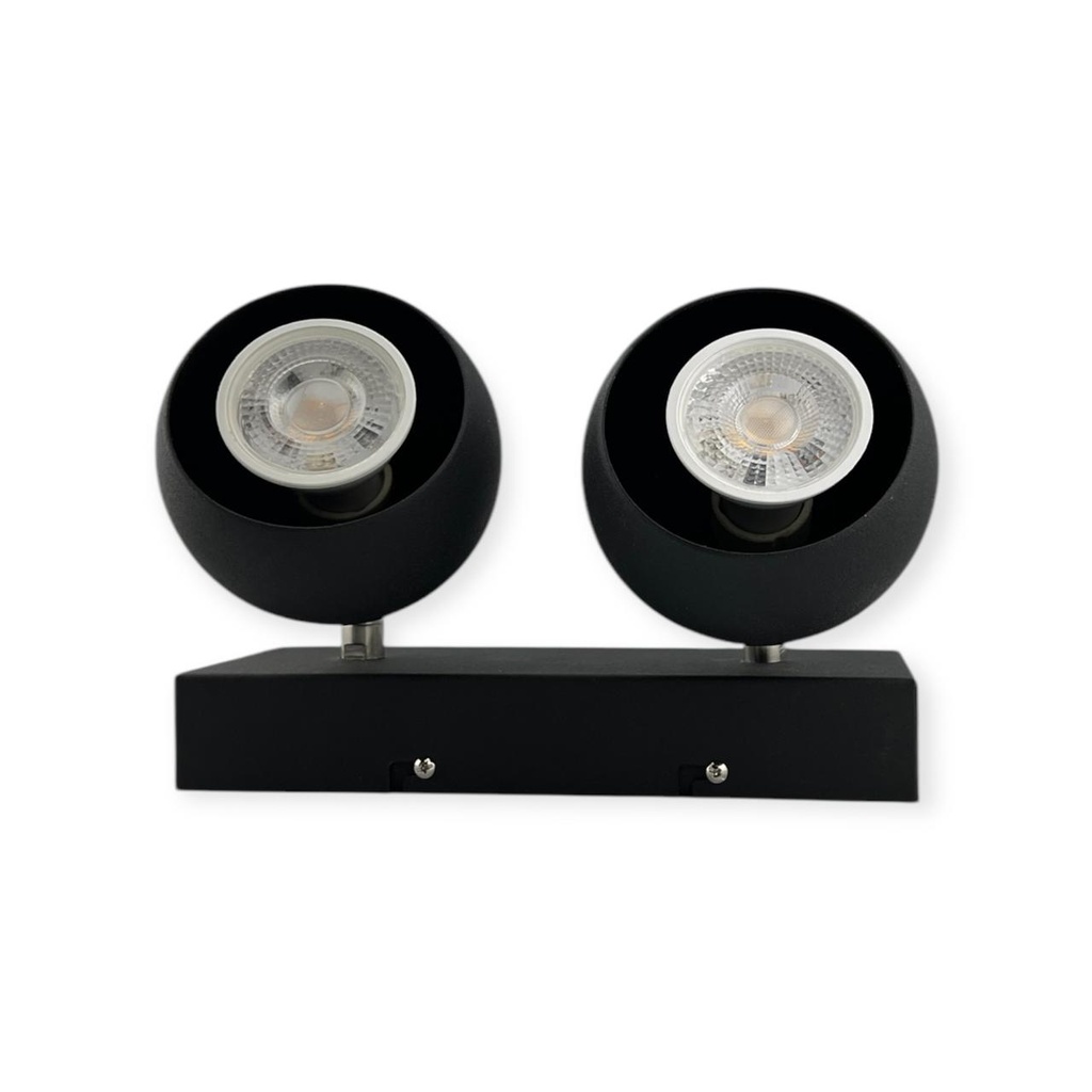 Lámpara Aplique 2 Luces Led Gu10