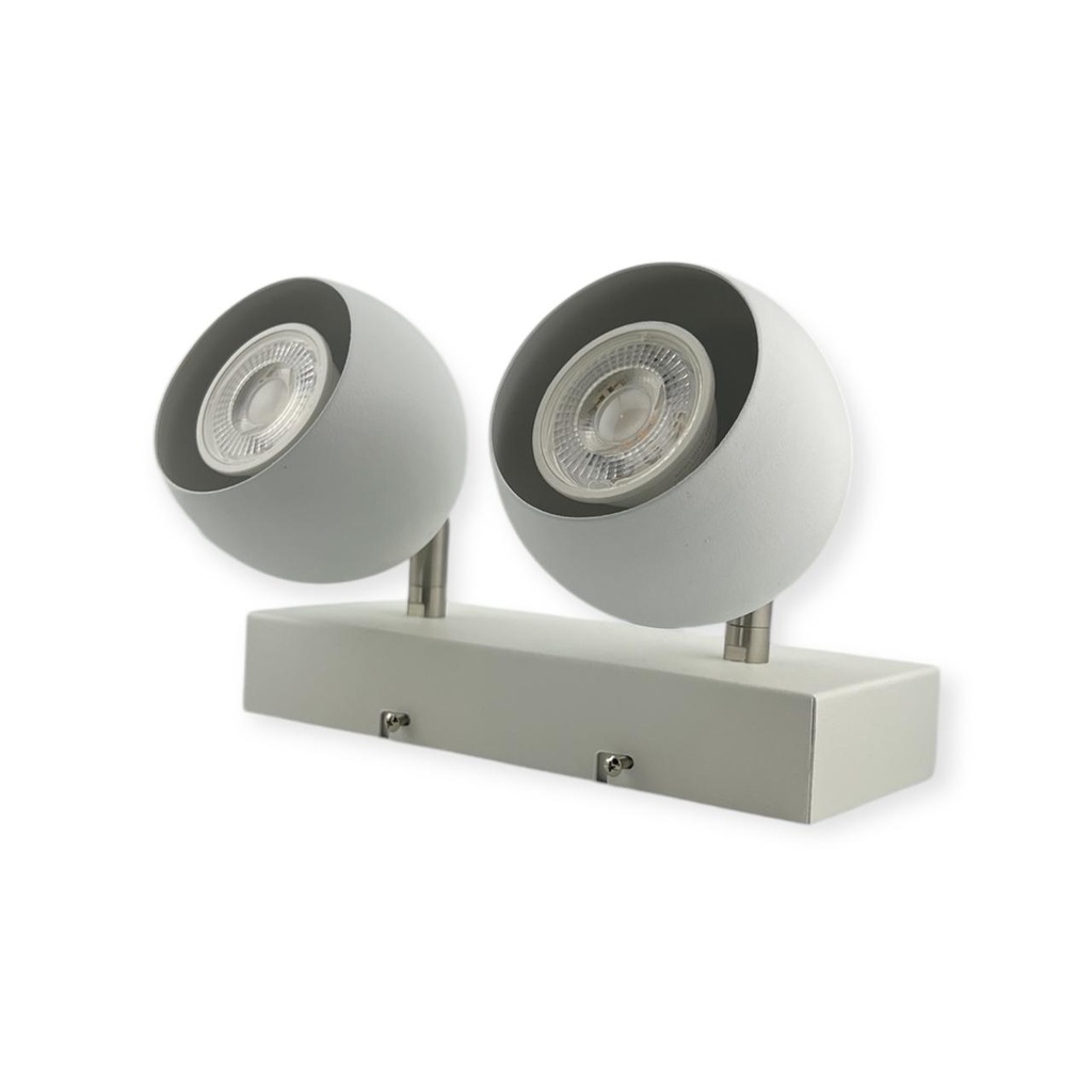 Lámpara Aplique 2 Luces Led Gu10