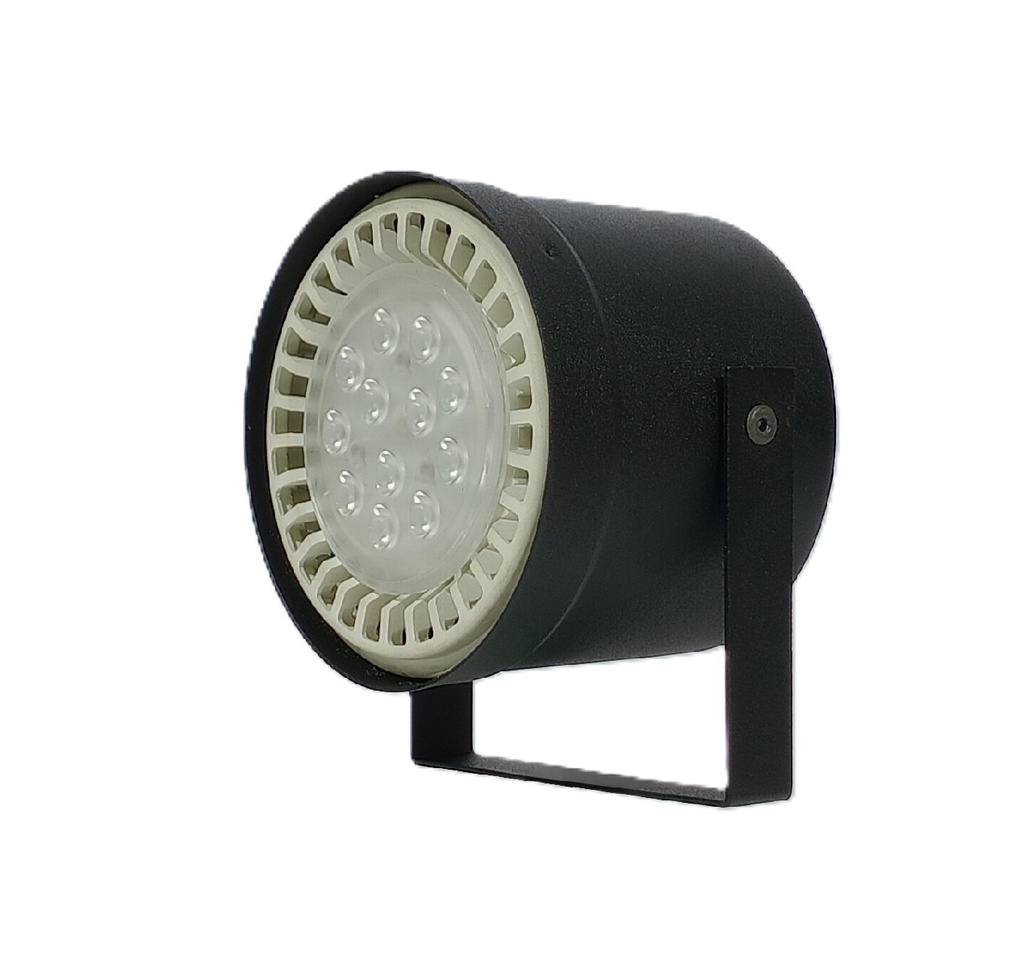 [961-C-14-NE] Cabezal O Spot Tacho Para Ar111 Negro (Negro-Micro)