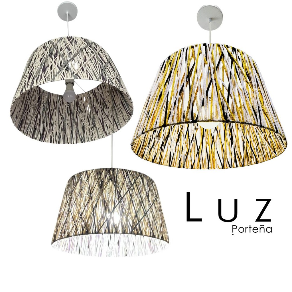 Lámpara Colgante Cordón 3 Colores 38-44-24 