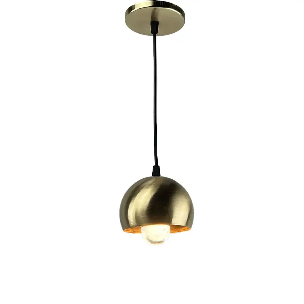 [LP-LC1B12-15] Lámpara Colgante Bocha de 1 Luz Bronce Mate