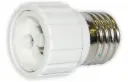 Adaptador Gu10 A E27 Edison Apto Lámpara Led Dicroicas / Ar111 Color Blanco