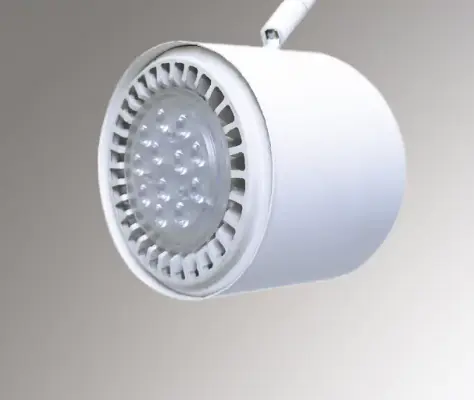 Tacho Cabezal de Aplicar Techo Pared O Riel Cilíndrico 11,5X7,5Cm 1Mov 1L Ar-111 Blanco Tex mov. universal
