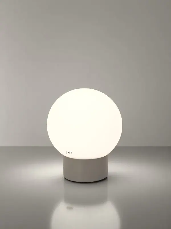 [LP-LMHH08X15X12OS-08] Lámpara Globo Porteño Hongo 15Ø Hierro Mod: 8X12X14H Base (Gris)