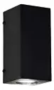 Aplique Difusor Luz Farol Bidireccional Negro Micro