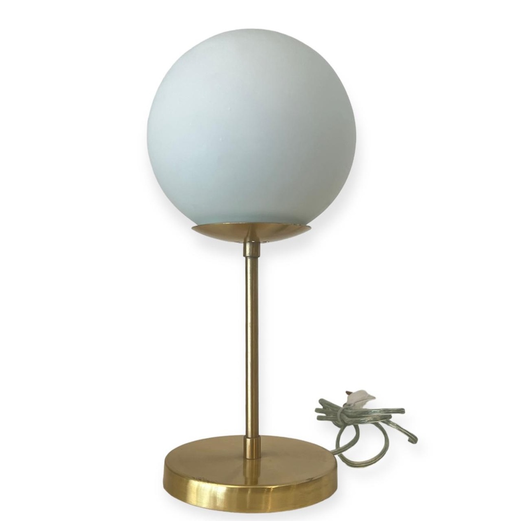 Lámpara Globo Porteño 15Ø Palito Hierro Mod: 8X15 Base Bronce Mate (copia)