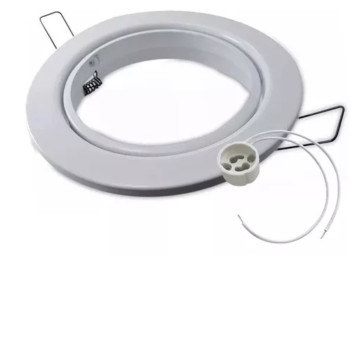 Aplique Emb.Movil 156Mm de Chapa (Ar111) Con Zocalo Gu10 (Sin Ar111) Pintado