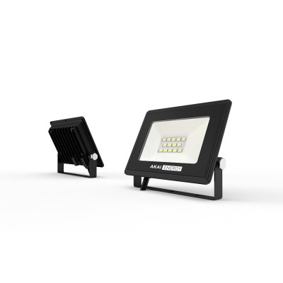 Proyector/Reflector Led 10W Luz Exterior Calida Akai/Alic