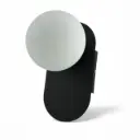 Lámpara Aplique Pared 1L Bipin/G9 Globos Ø12 Negro