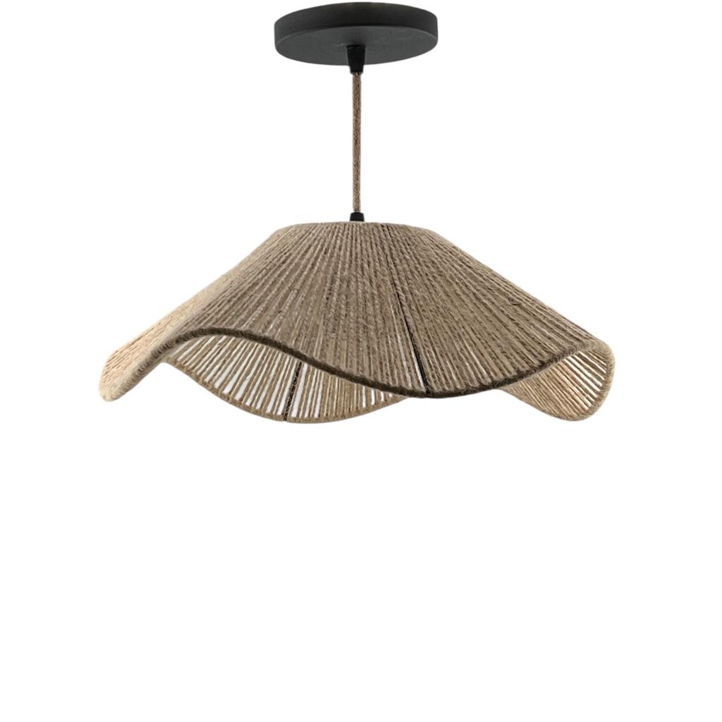 [LP-LCCAP40-76] Lámpara Colgante Capelina (40 Cm Diámetro, Yute)