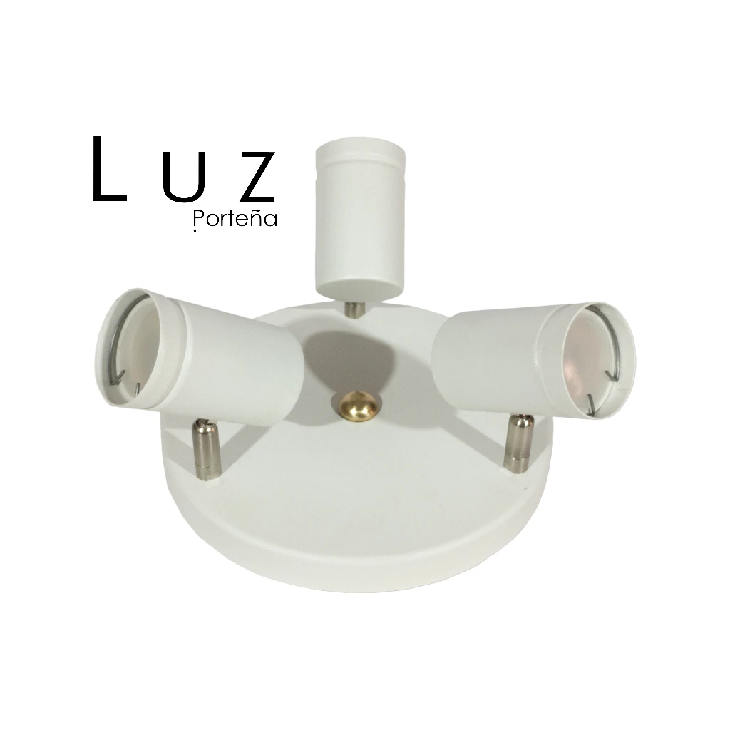 Plafón Redondo Dicro Spot 3 Luces GU-10