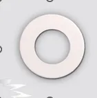 Disco adaptador 16 cm  Ø: 85mm - Ext: 160mm color Blanco Texturado