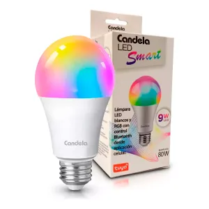 [666-2454] Lampara Led Smart A70 9W Wifi+Bluetooth Rgb Candela