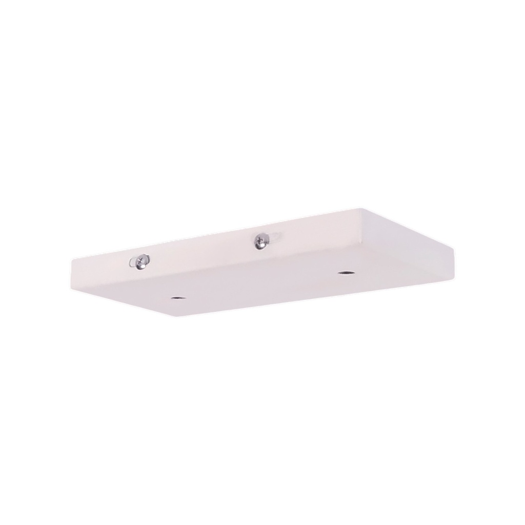 Base Rectangular 20Cm (20X10 H2Cm) 2 Luces Para Cabezal O Spot