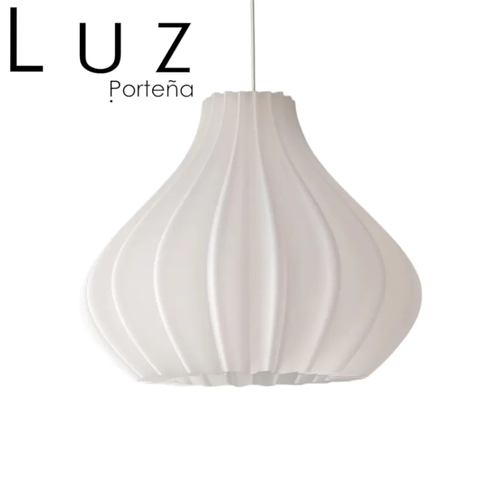 Lámpara Colgante Plisada Nube 45cm – Diseño 3D Nórdico