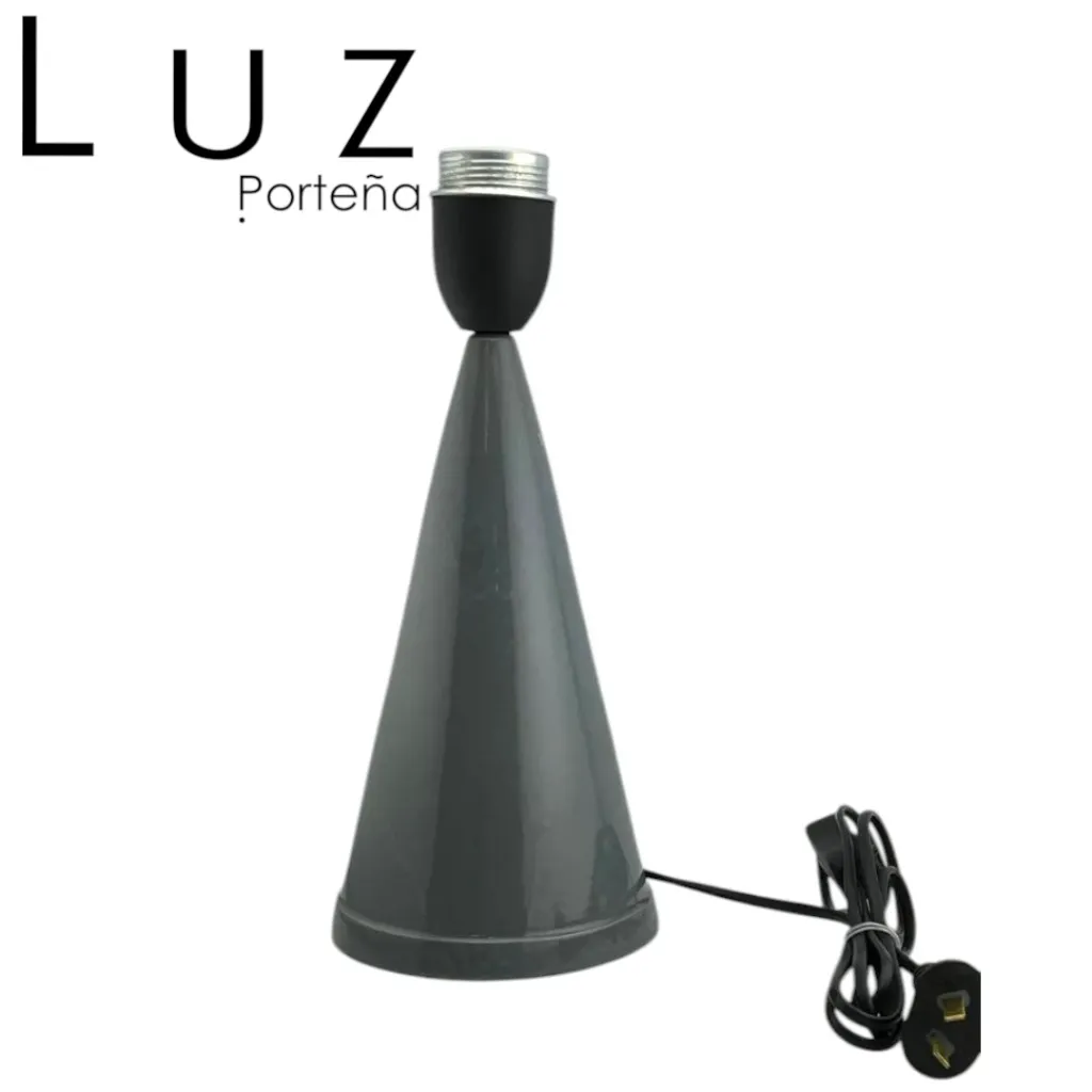 Pie Ceramico Cono 23H Gris Max