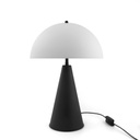 Lámpara de Mesa Cono Negro Con Campana