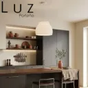 Lámpara Colgante Bergen3526 Plisada - Impresión 3D Eco Blanca