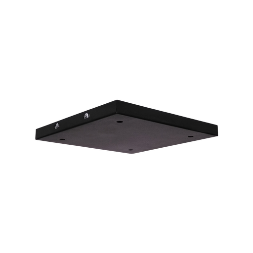 [691-238-NE] Base Cuadrada 23,5Cm (23,5X23,5Xh2Cm) 4 Luces Para Cabezal O Spot Negro