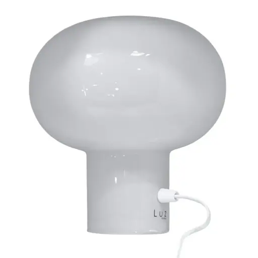 Lampara de mesa Hongo 20 con Base Opal Brillo