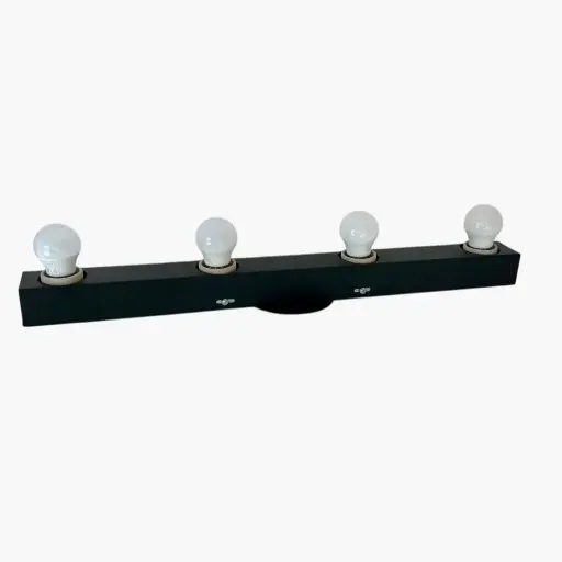 [691-CAMARIN-NE] Lámpara Aplique Camarin 4 luces metal Negro